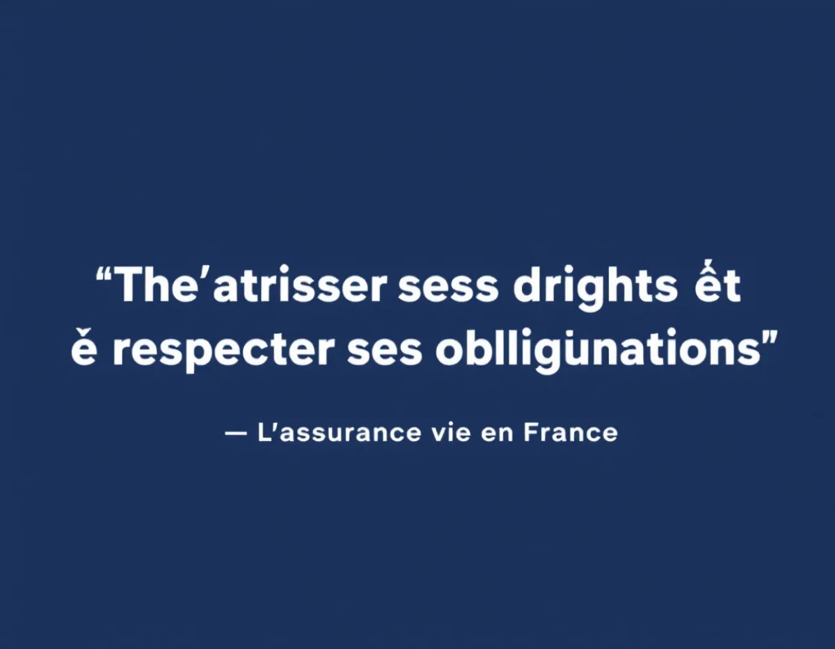 L'assurance vie en France : Maîtriser ses droits et respecter ses obligations