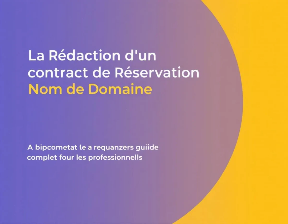 La Rédaction d'un Contrat de Réservation de Nom de Domaine : Guide Complet pour les Professionnels